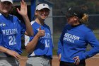 Softball vs Babson  Wheaton College Softball vs Babson College. - Photo by Keith Nordstrom : Wheaton, Softball, Babson, NEWMAC